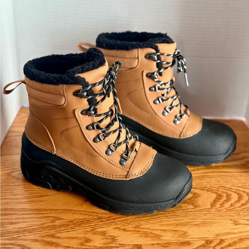 All in Motion Tan and Black Men's Boots